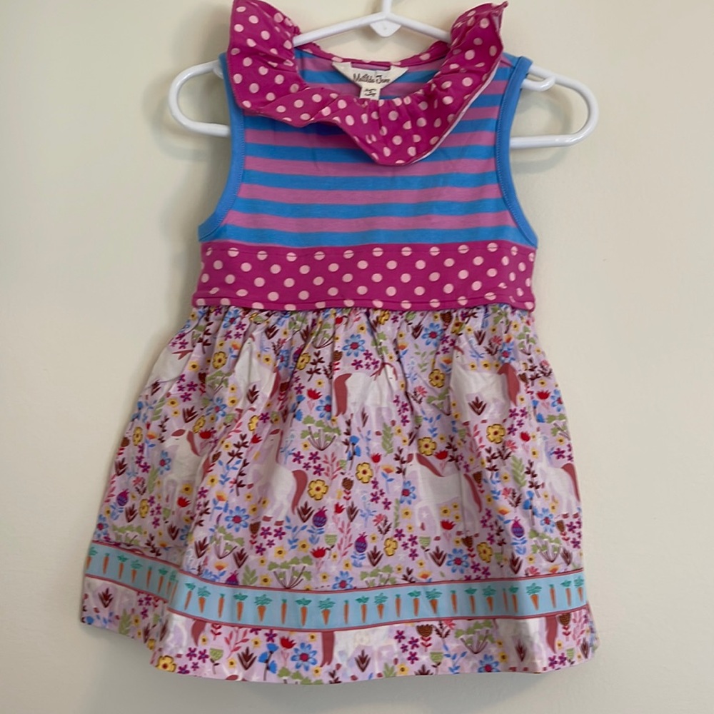 Matilda Jane Brilliant Daydream Lovely Unicorn Tunic Dress Size2 NWT